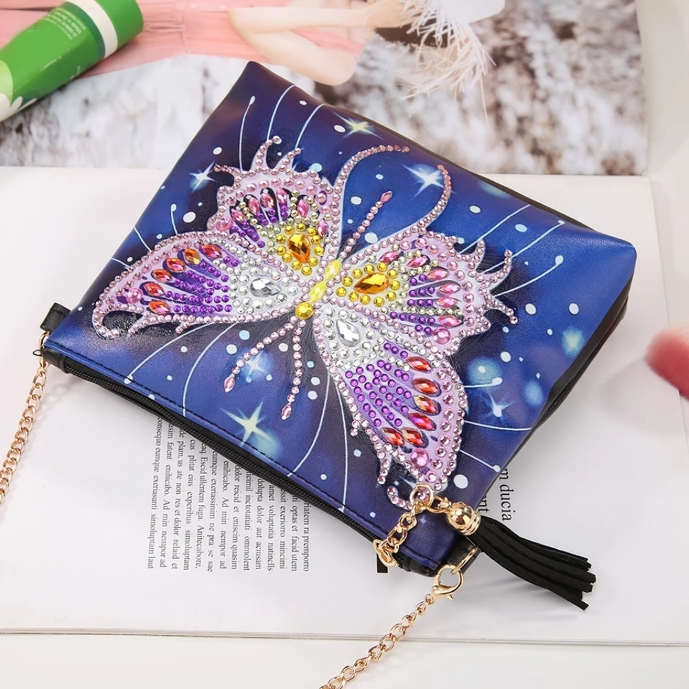 Beautiful butterfly bling small purse